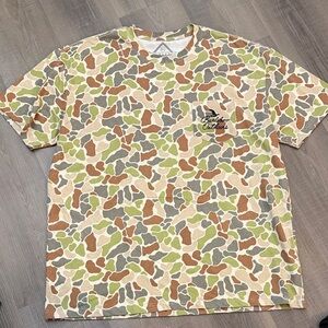 BURLEBO Camo Short Sleeve Tee - Green, Brown, Tan